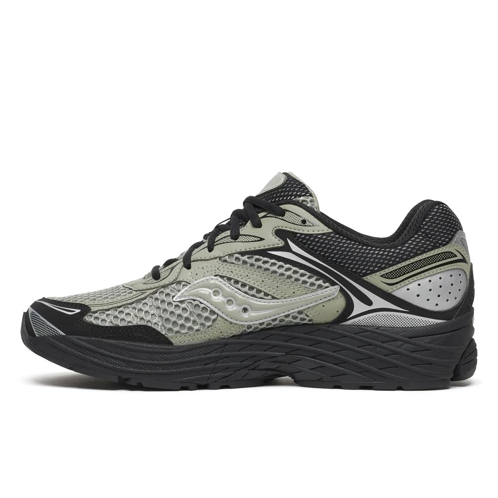 Chaussure de running Saucony ProGrid Omni 9 vert et noir – vue 2