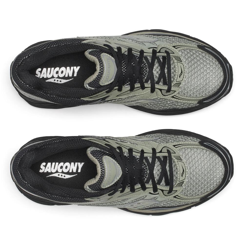 Chaussure de running Saucony ProGrid Omni 9 vert et noir – vue 4