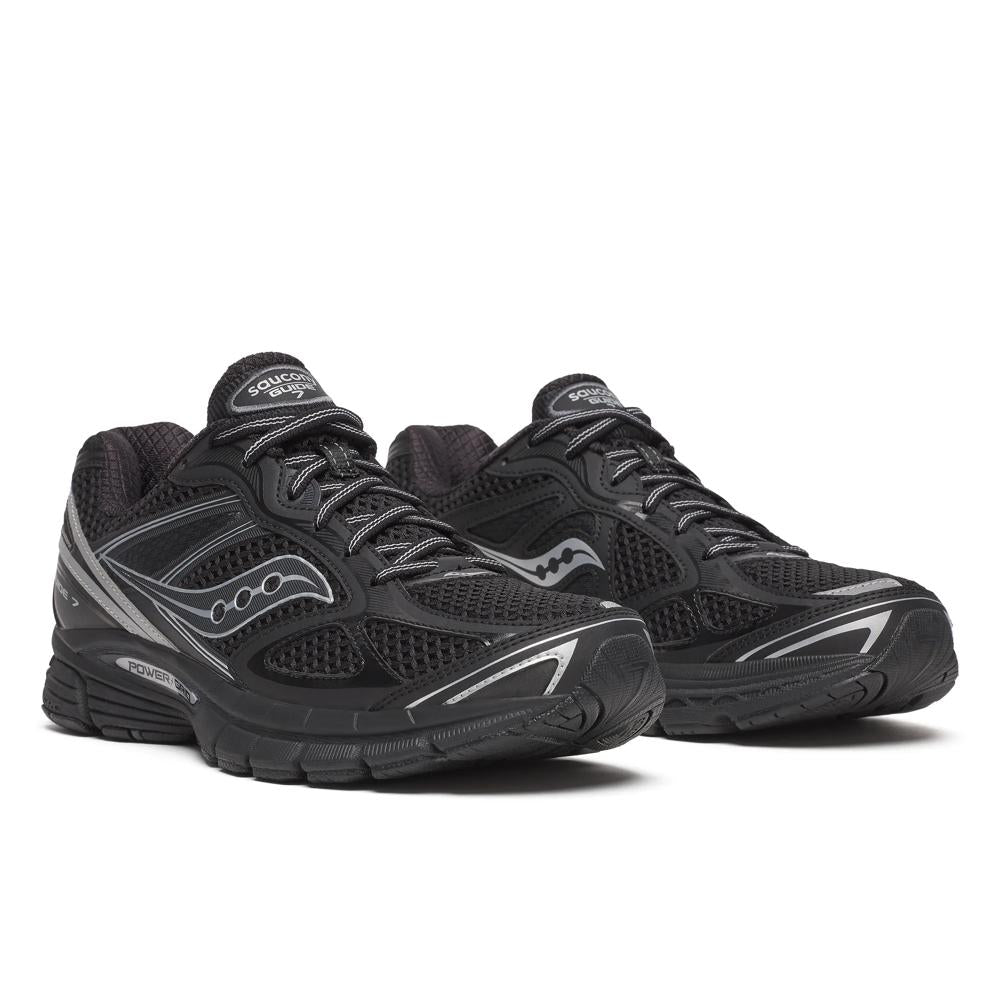 Chaussure de running Saucony ProGrid Guide 7 noir et argent – vue 4