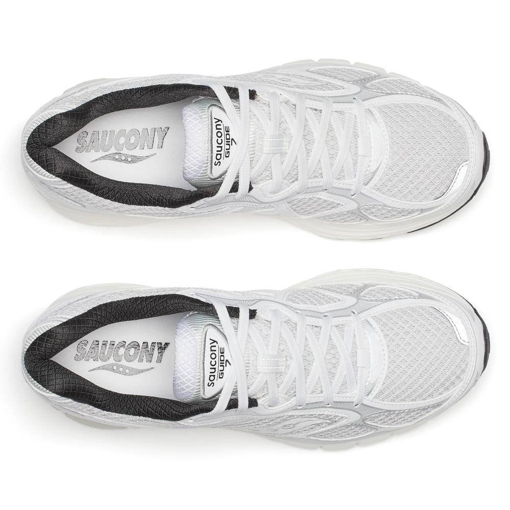 Chaussure de running Saucony ProGrid Guide 7 blanc et noir – vue 4