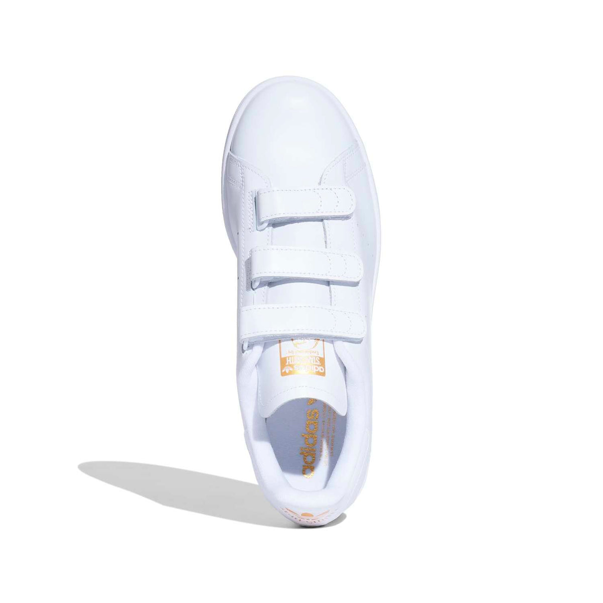 Sneakers Adidas Stan Smith CF blanc et or – vue 5