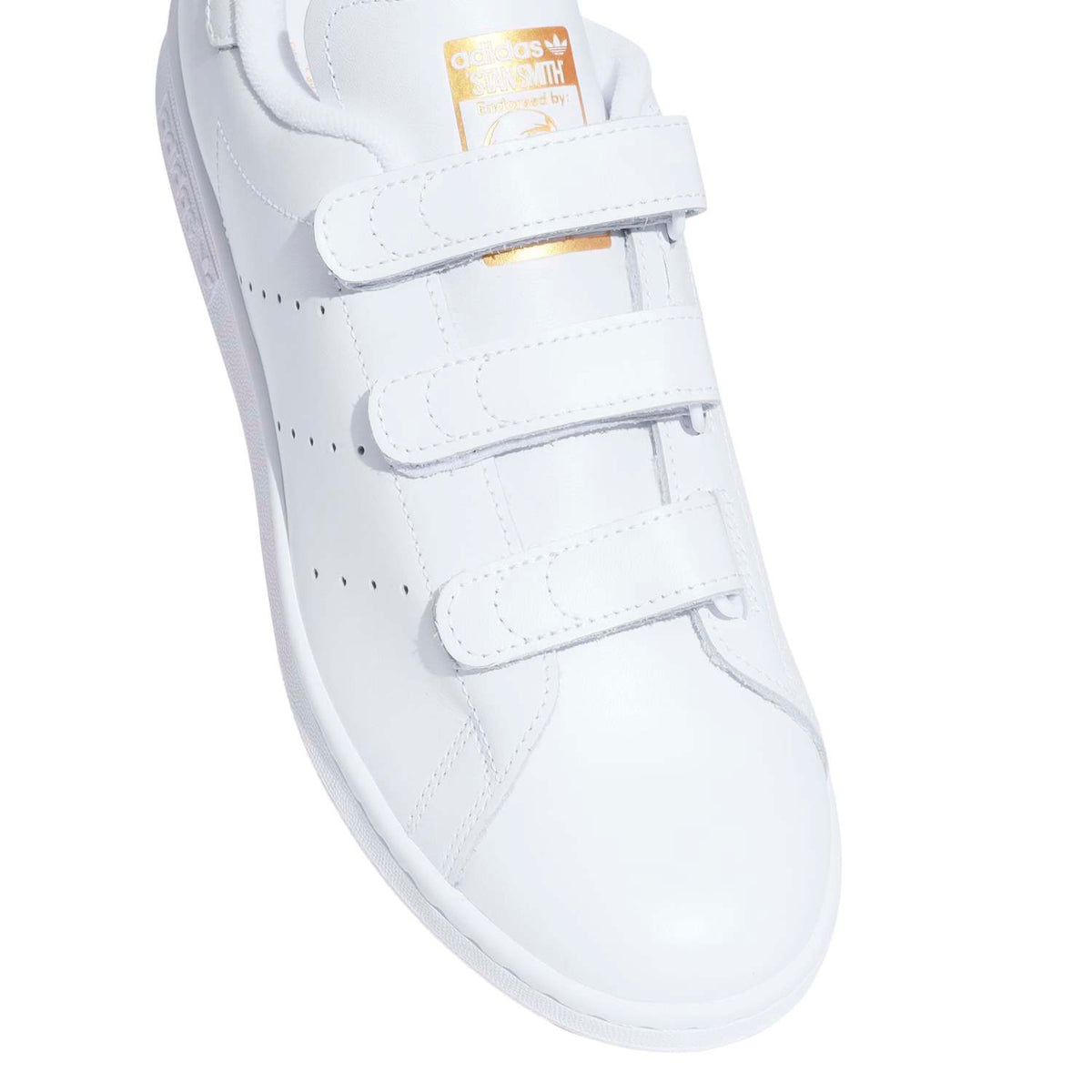Sneakers Adidas Stan Smith CF blanc et or – vue 6