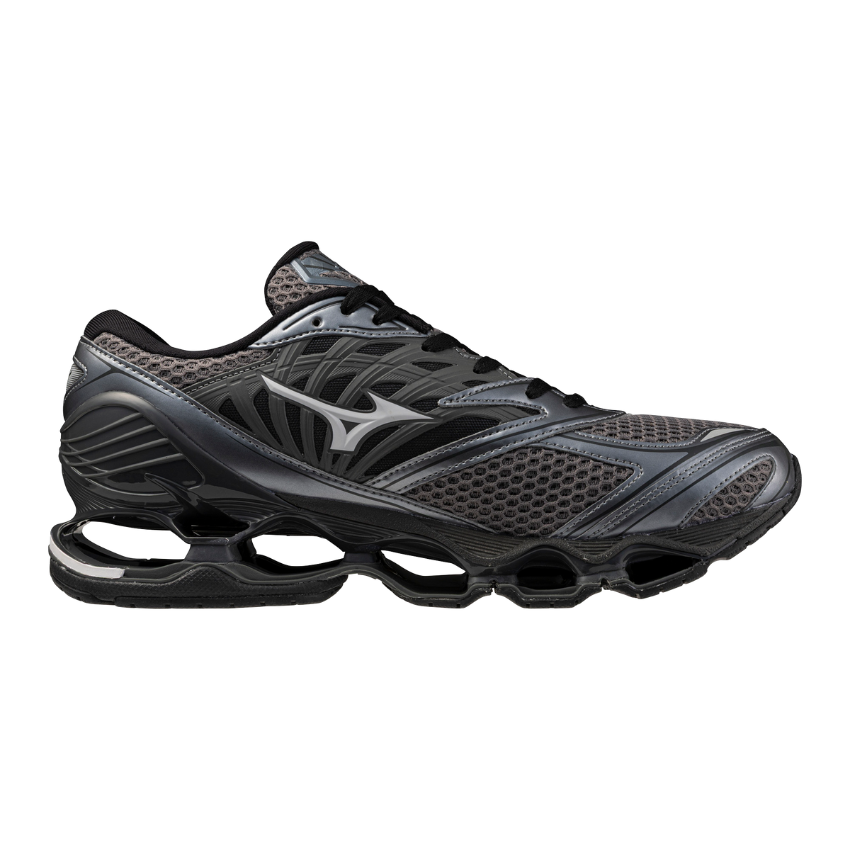 Chaussure de running Mizuno Wave Prophecy LS gris – vue 4