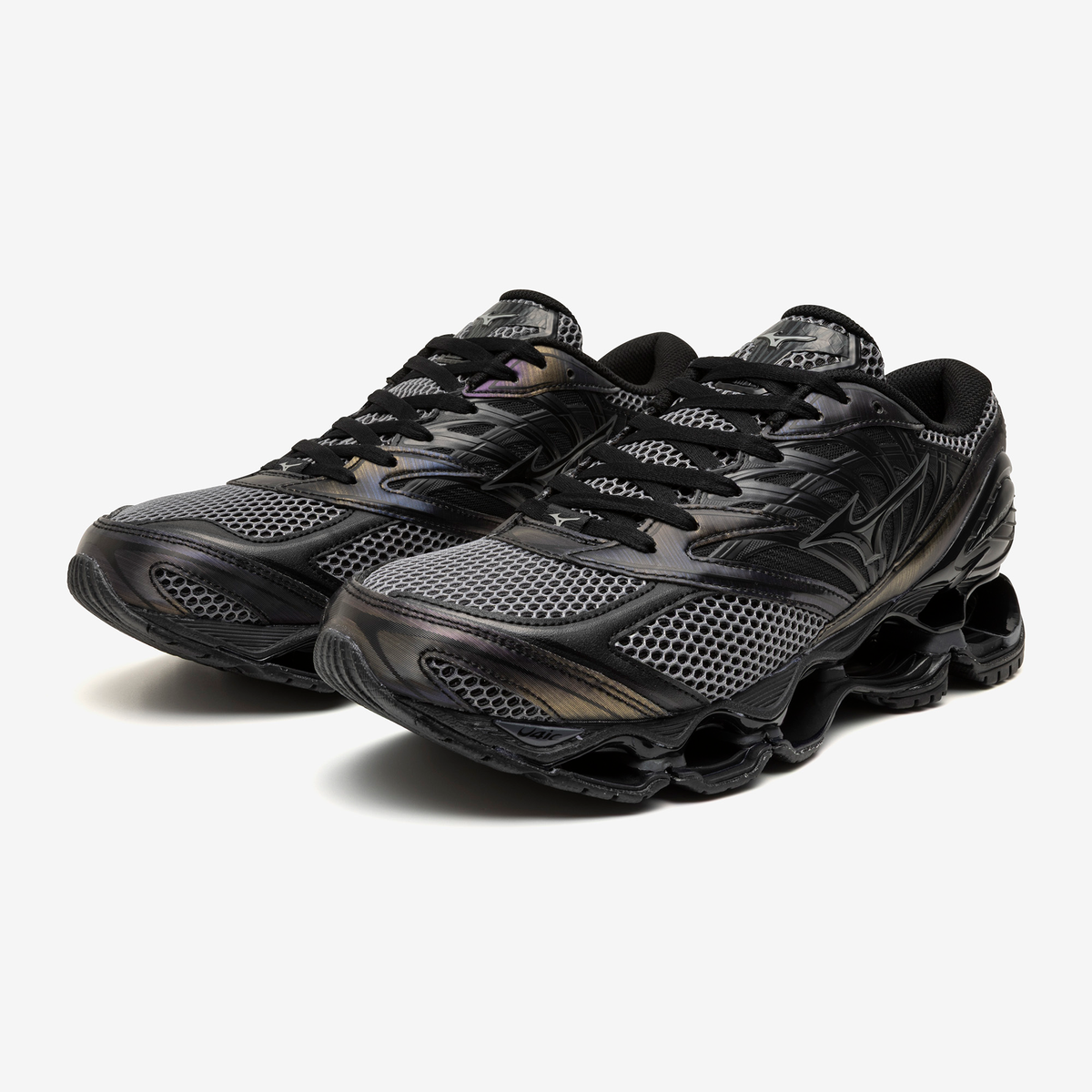 Chaussure de running Mizuno Wave Prophecy LS noir et gris – vue 2