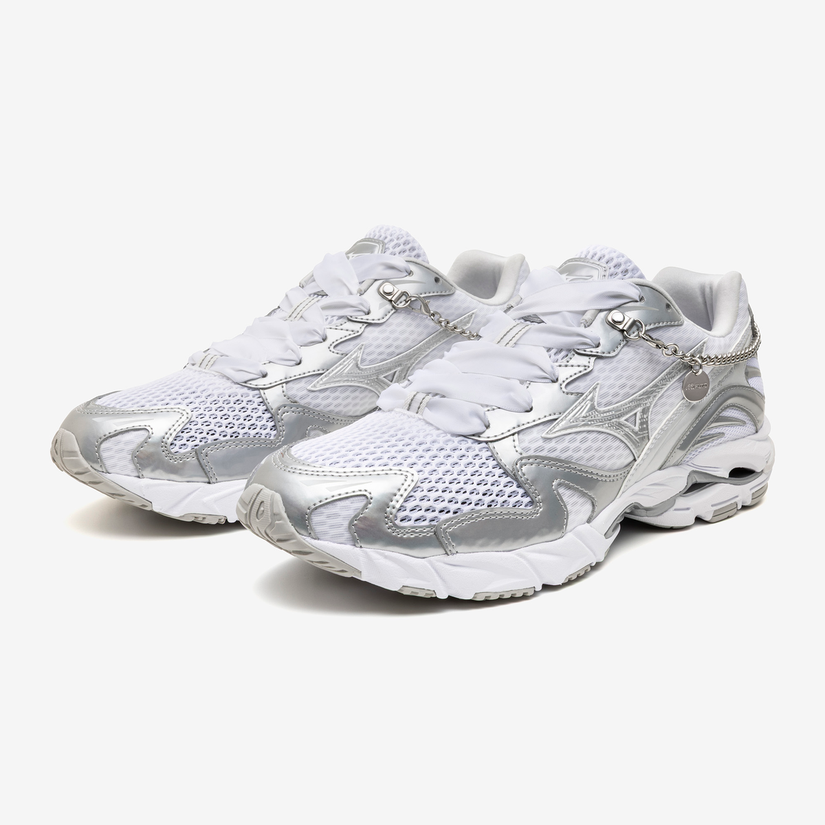 Chaussure de running Mizuno Wave Rider 10 Femme blanc – vue 2