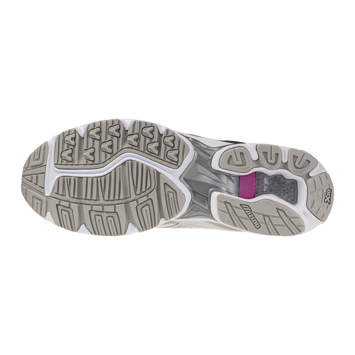 Chaussure de running Mizuno Wave Rider 10 Femme blanc – vue 5