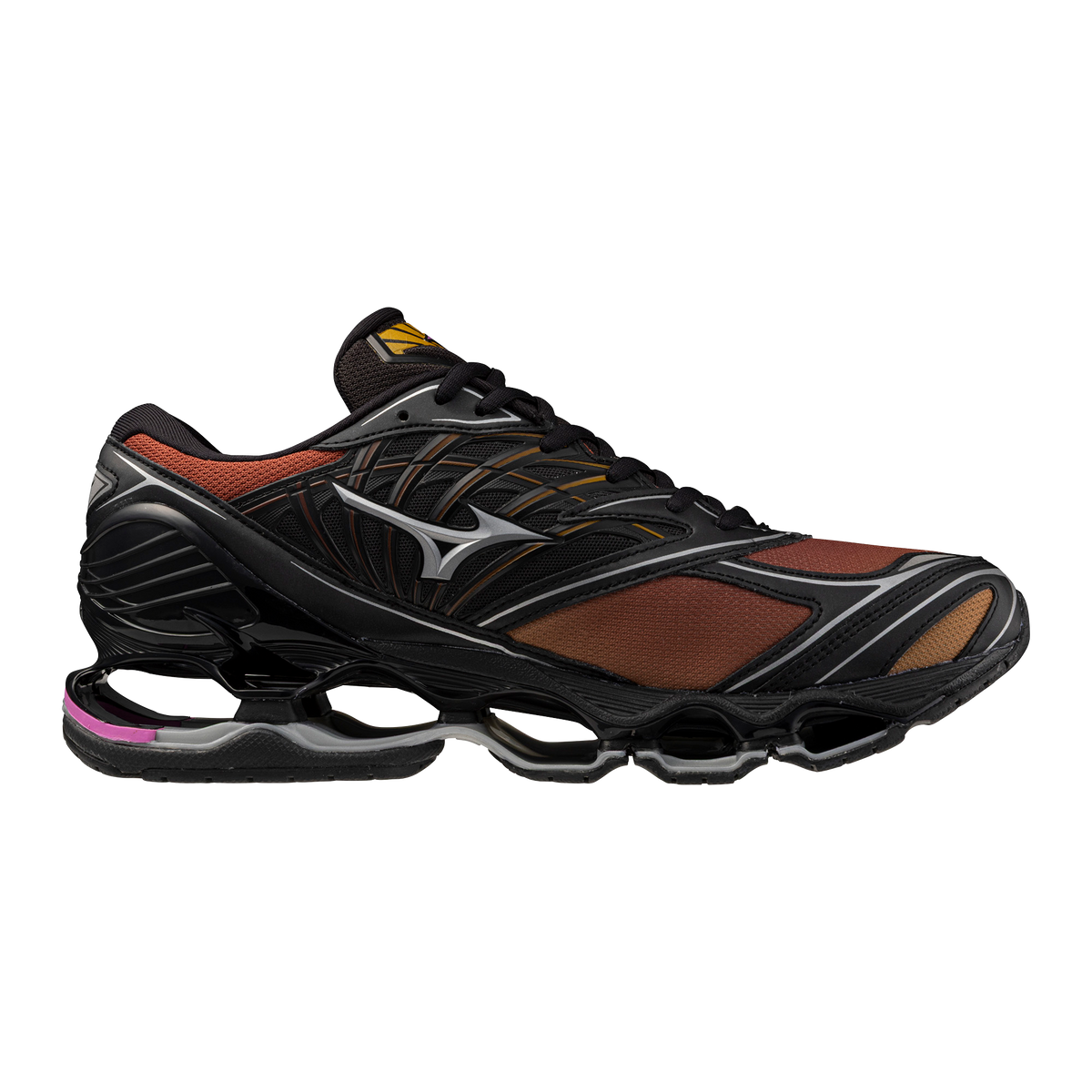 Chaussure de running Mizuno Wave Prophecy LS or et argent – vue 4