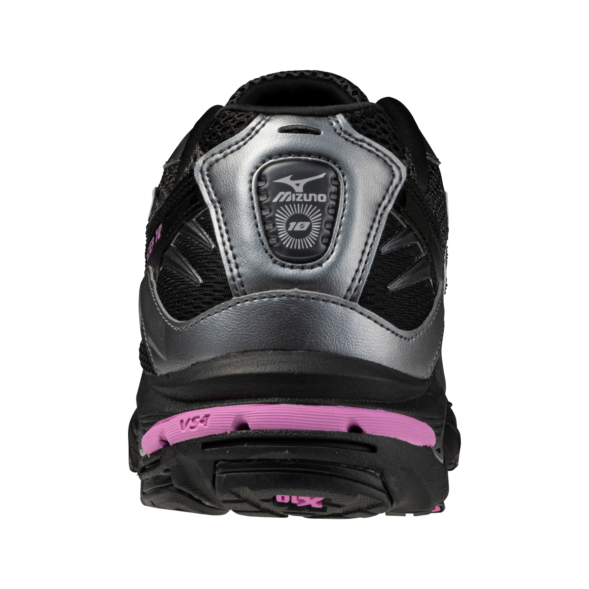 Chaussure de running Mizuno Wave Rider 10 Femme noir et rose – vue 4
