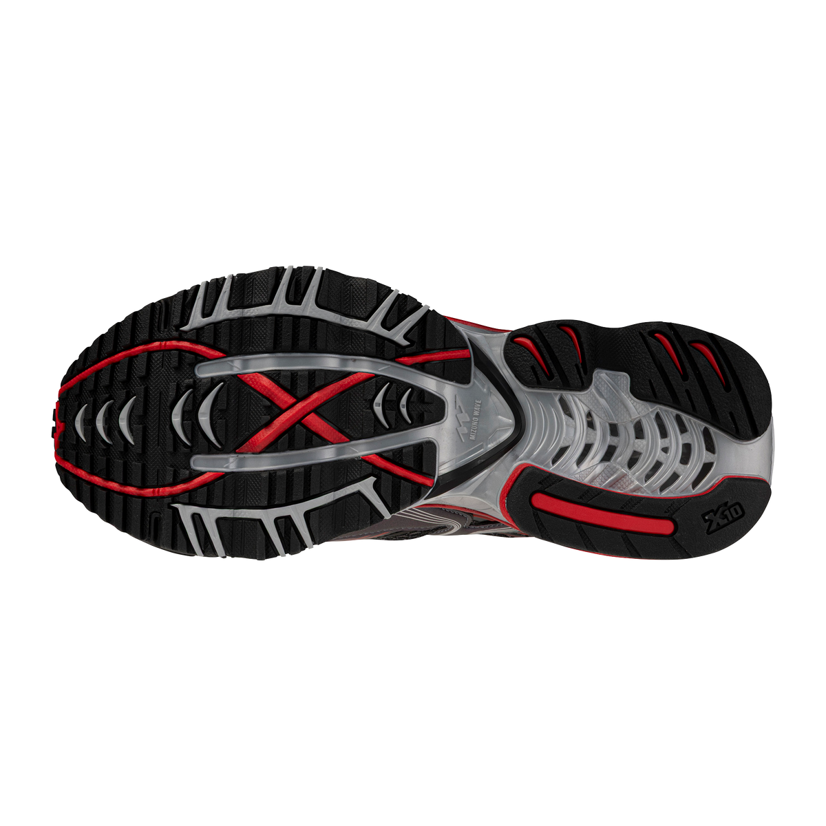 Chaussure de running Mizuno Wave Prophecy rouge et noir – vue 6