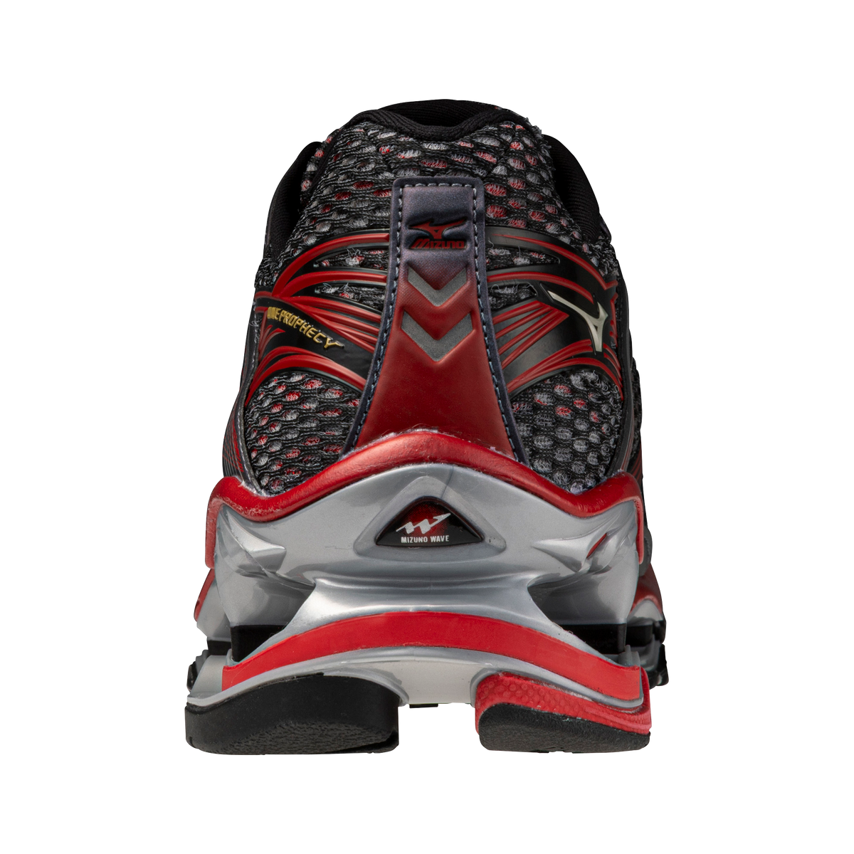 Chaussure de running Mizuno Wave Prophecy rouge et noir – vue 5