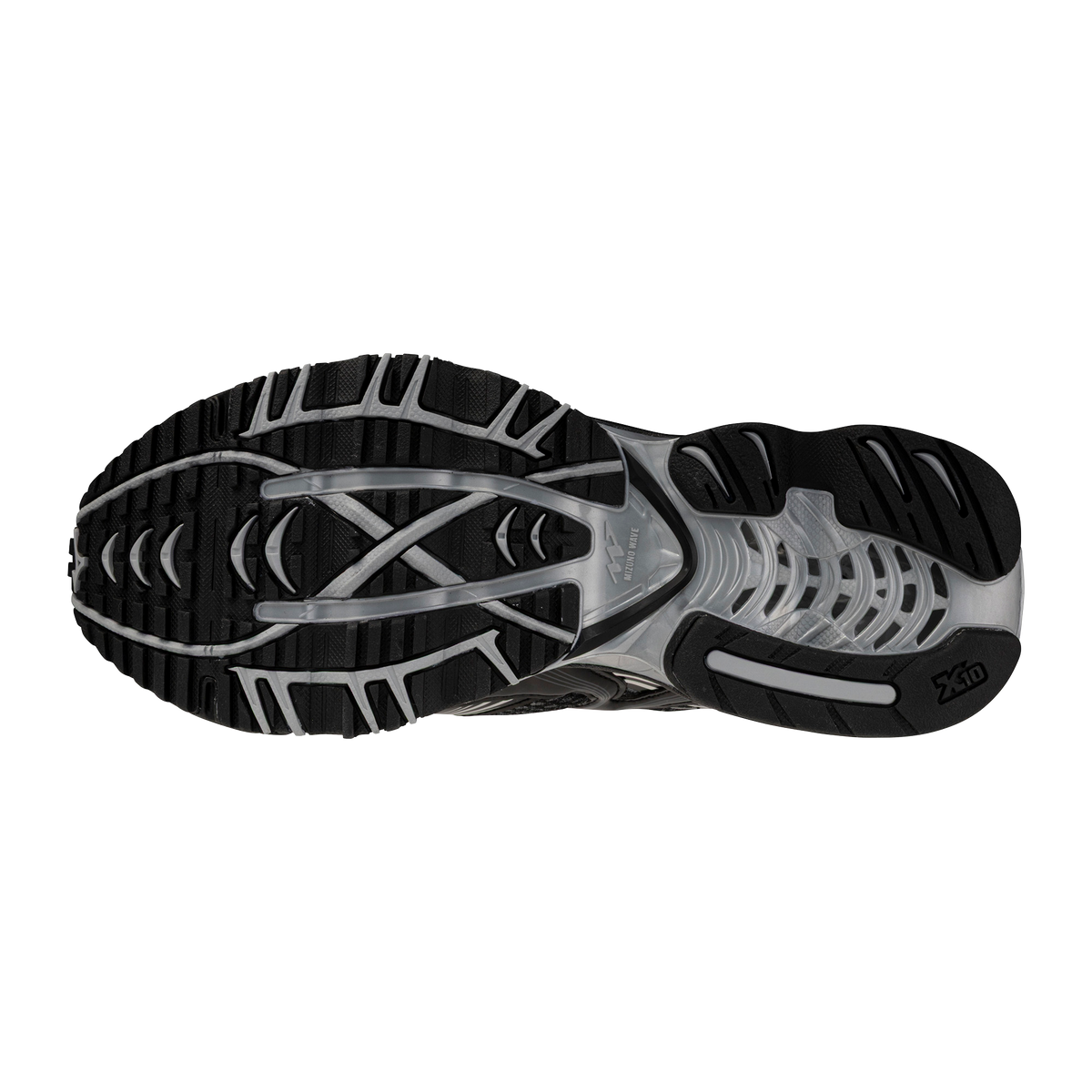 Chaussure de running Mizuno Wave Prophecy 1 gris et noir – vue 6