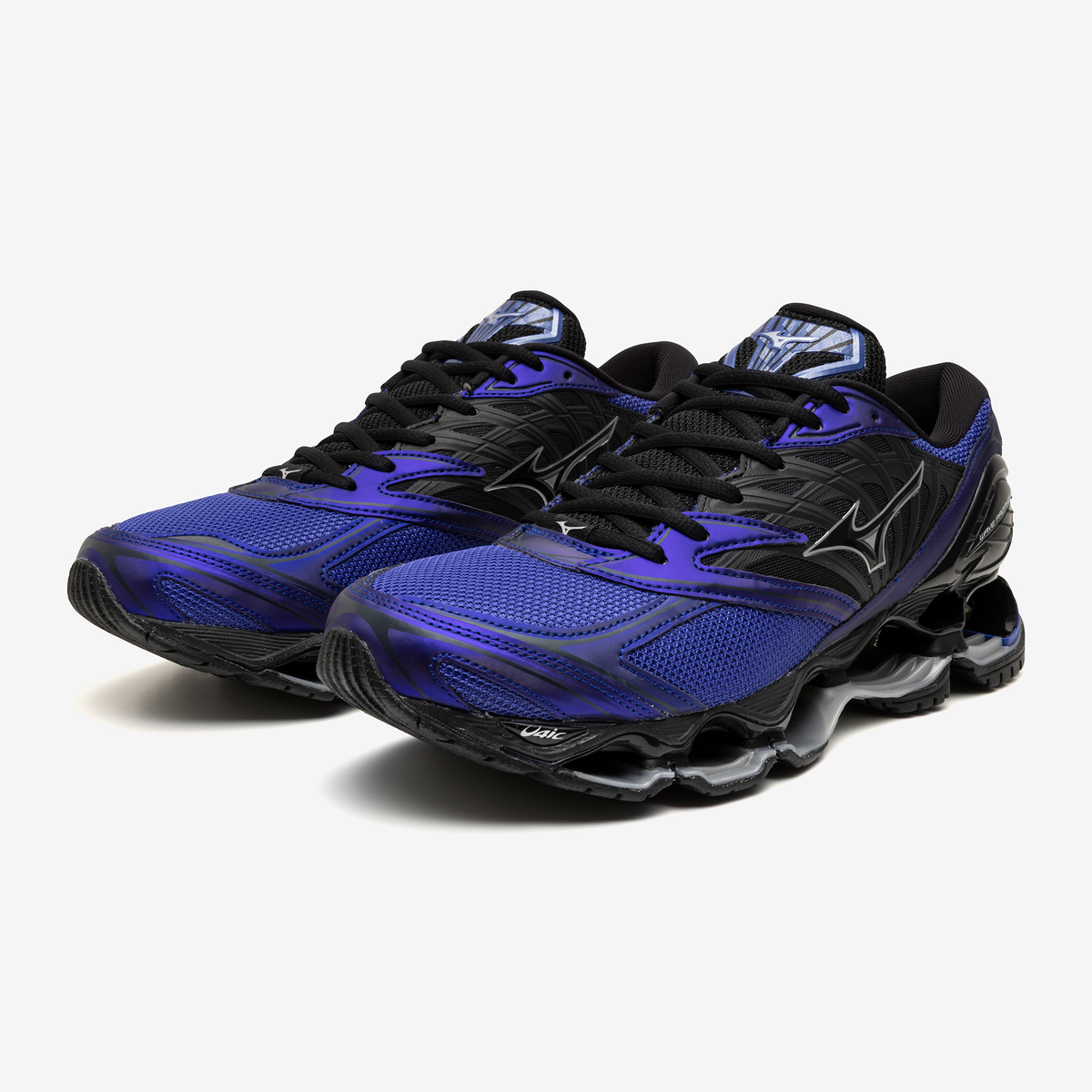 Chaussure de running Mizuno Wave Prophecy bleu et noir – vue 2