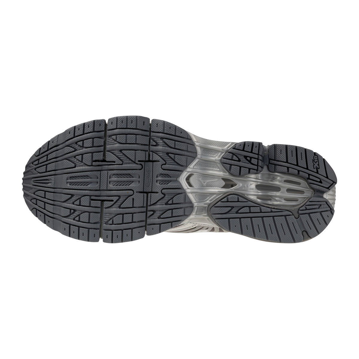 Chaussure de running Mizuno Wave Prophecy blanc et argent – vue 5