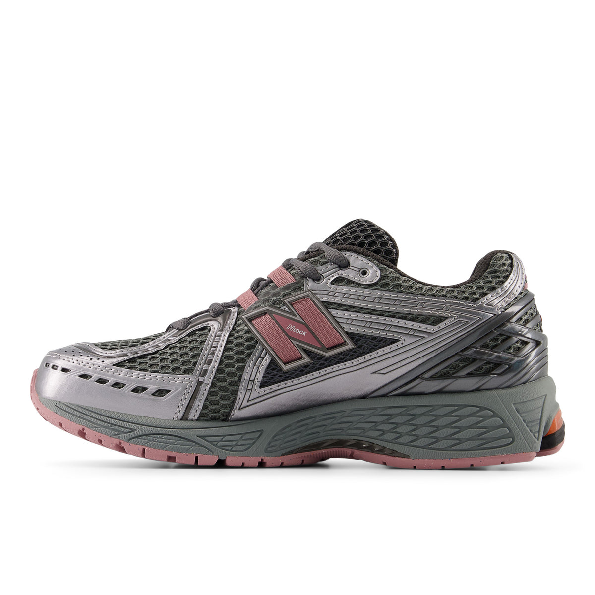 Sneakers New Balance 1906R argent et rose – vue 2