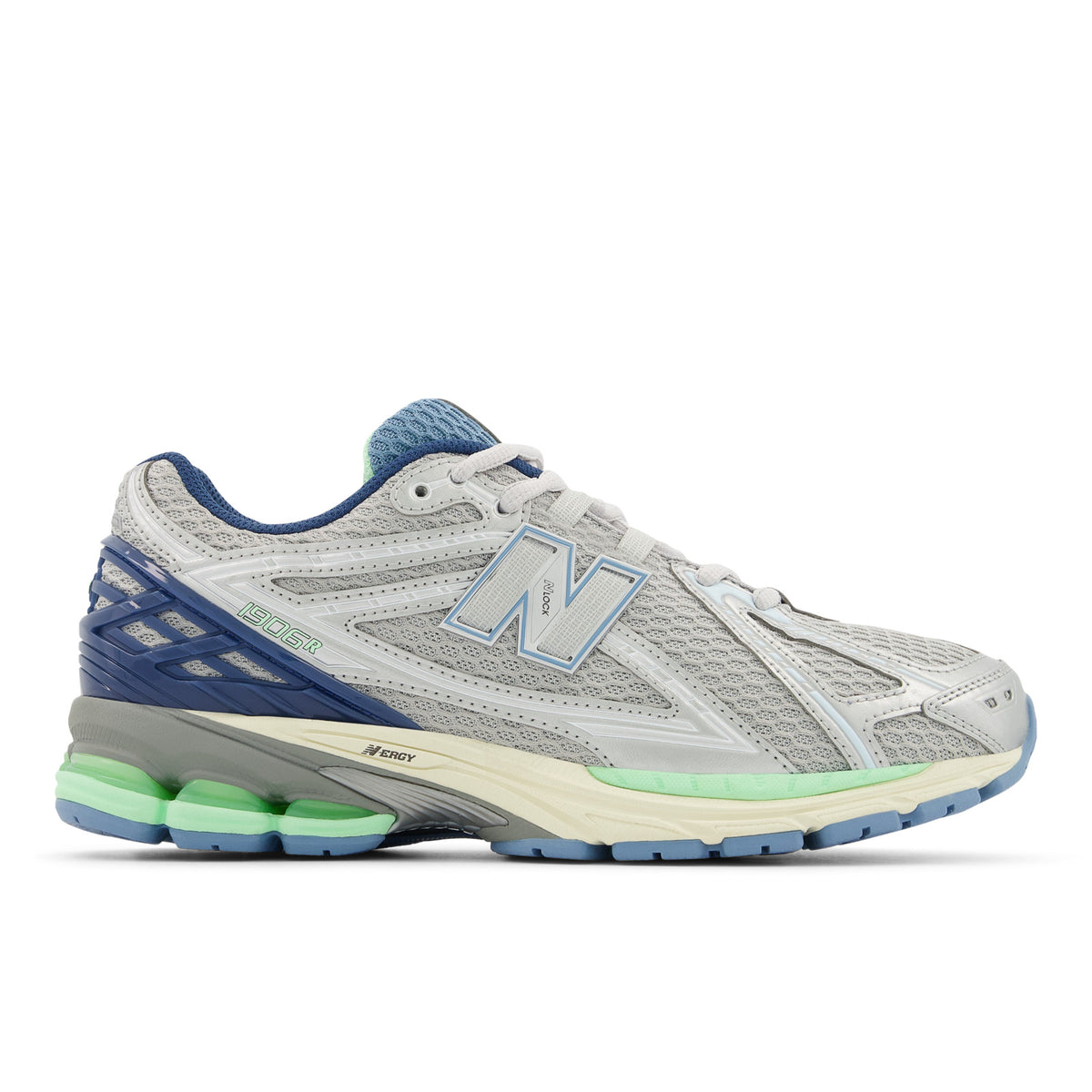 Sneakers New Balance 1906R gris et bleu – vue 1