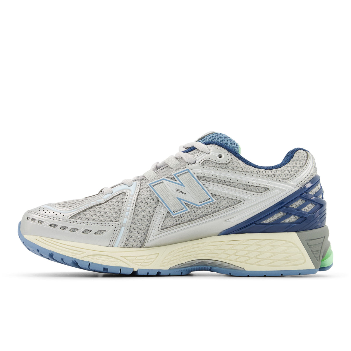 Sneakers New Balance 1906R gris et bleu – vue 2