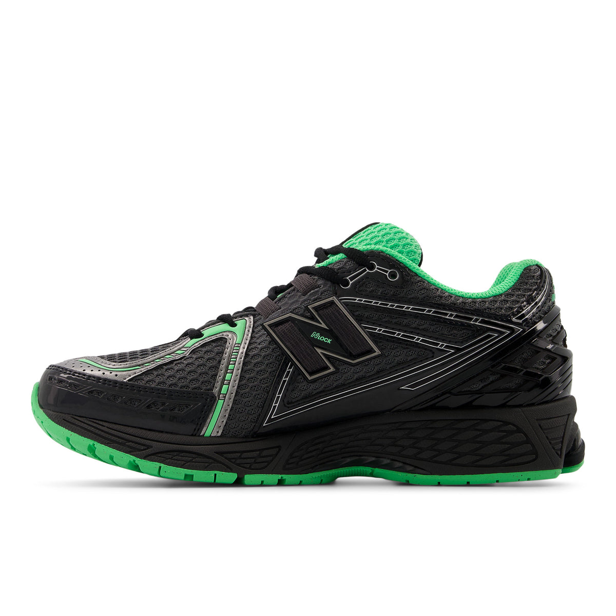 Sneakers New Balance 1906R noir et vert – vue 2