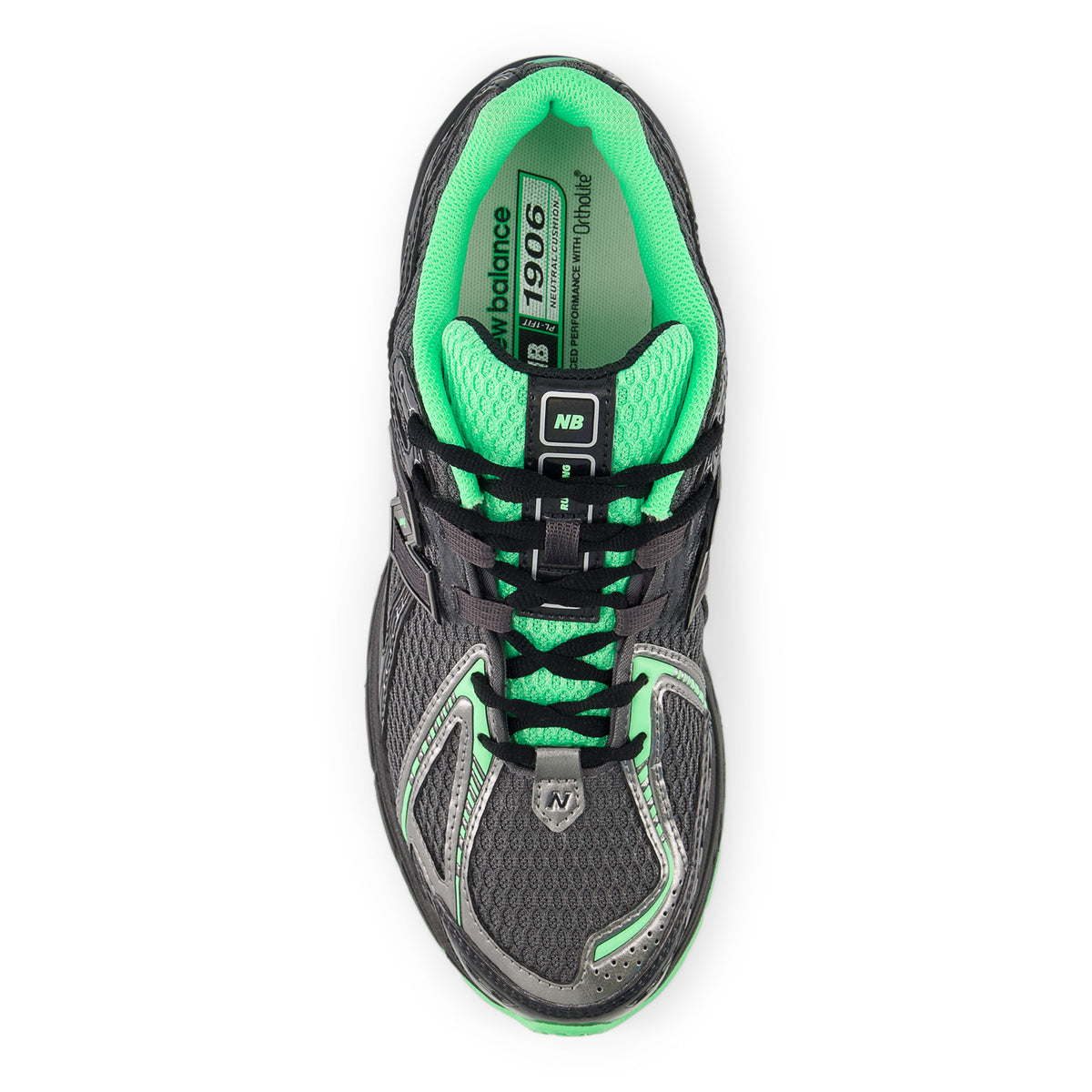 Sneakers New Balance 1906R noir et vert – vue 3