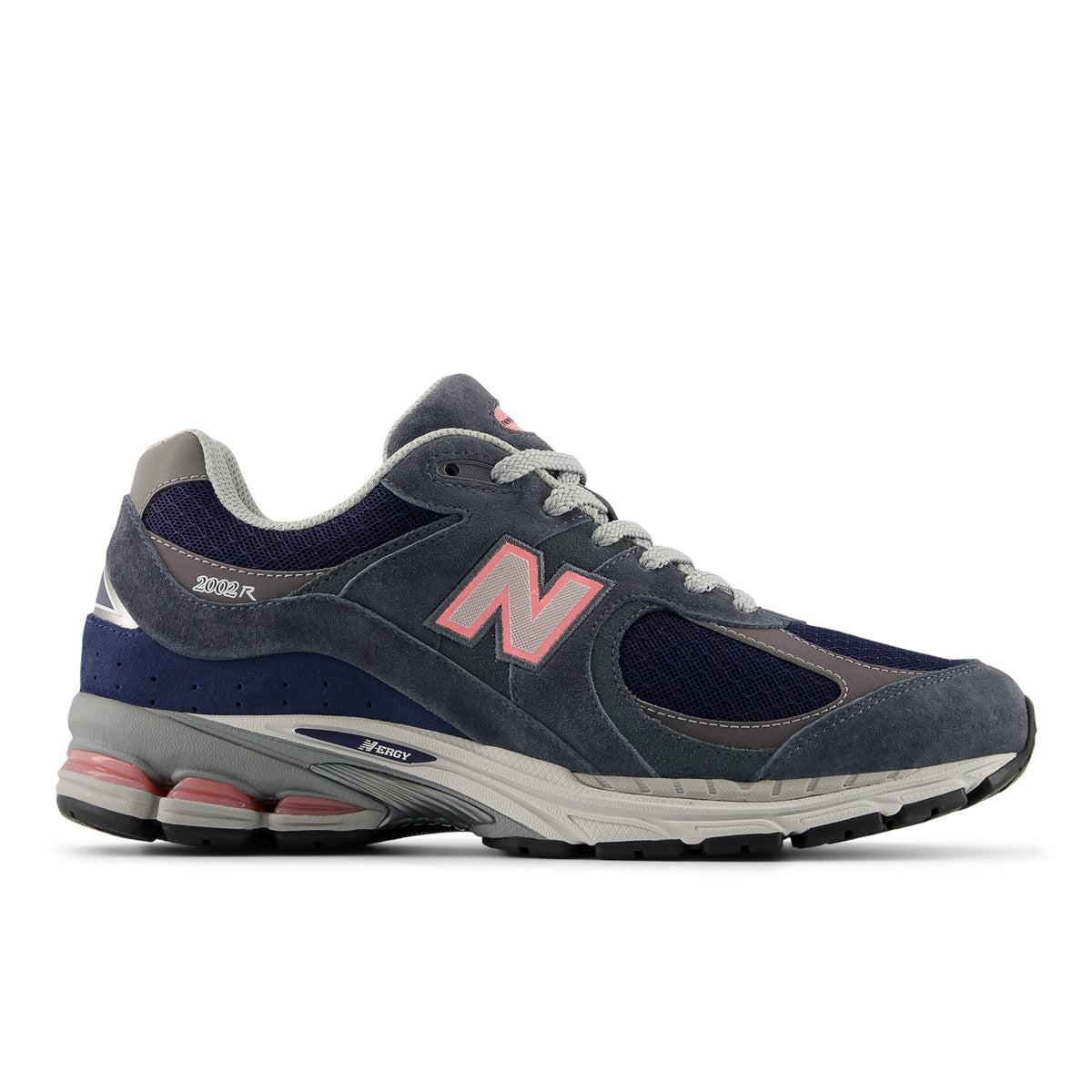 Sneakers New Balance 2002R gris et rose – vue 1