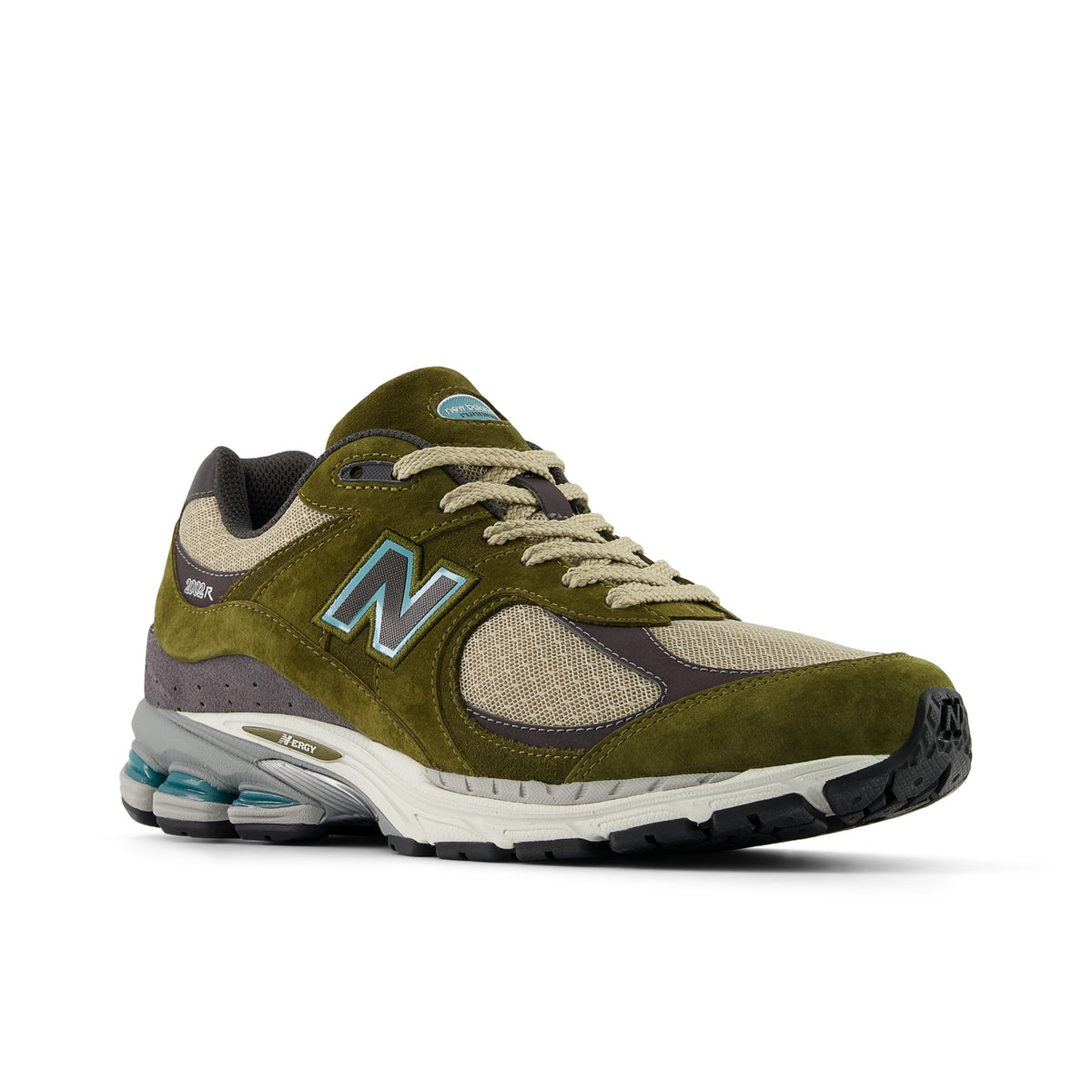 Sneakers New Balance 2002R vert – vue 3