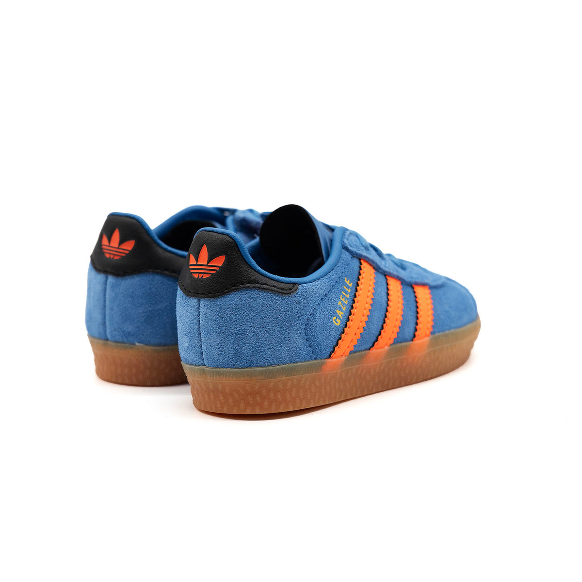 Sneakers Adidas Gazelle Bébé bleu et orange – vue 4