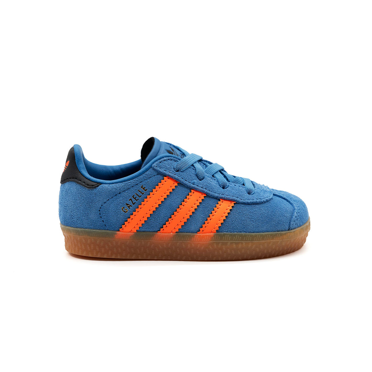 Sneakers Adidas Gazelle Bébé bleu et orange – vue 1