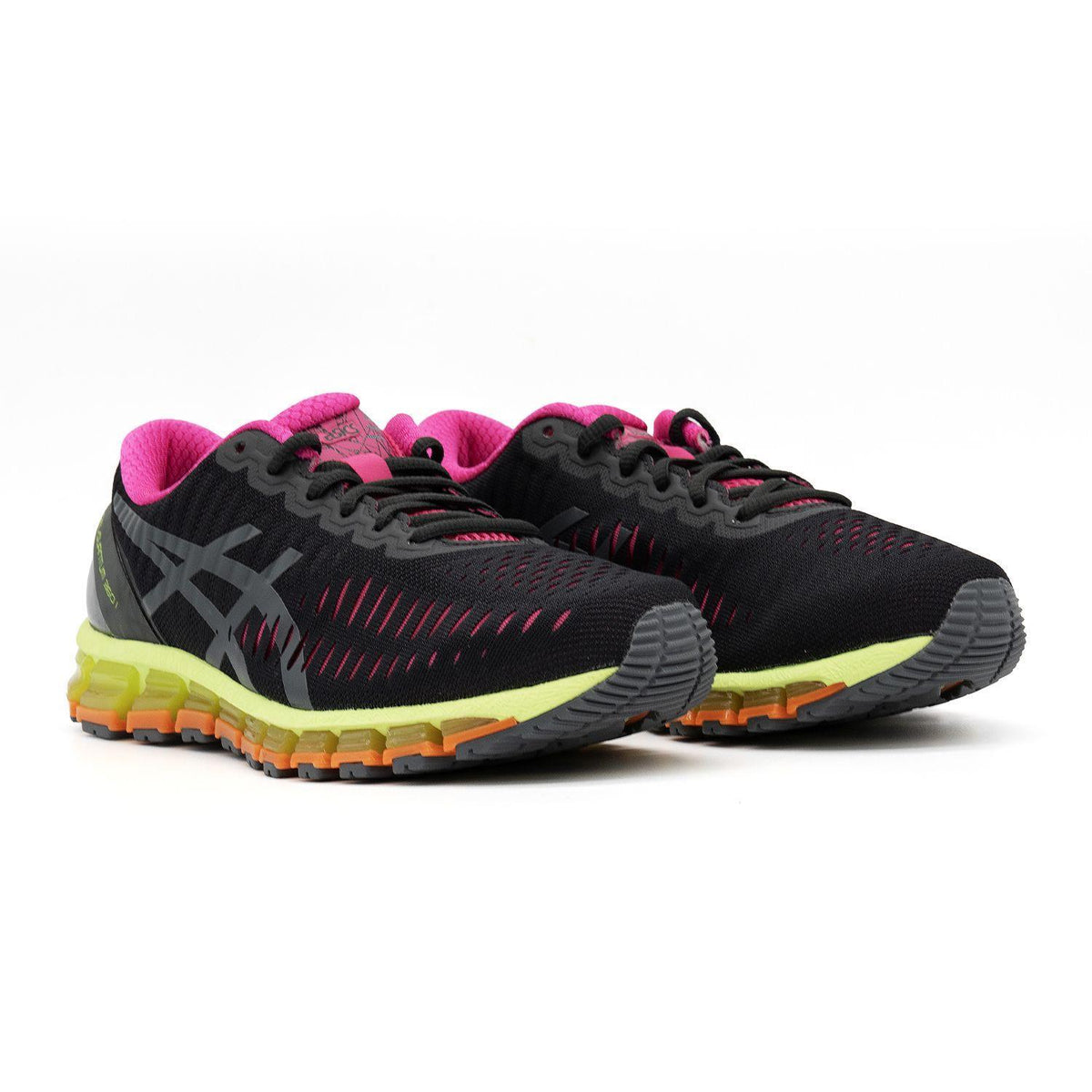 Chaussure de running Asics Gel-Quantum 360 gris et vert – vue 3