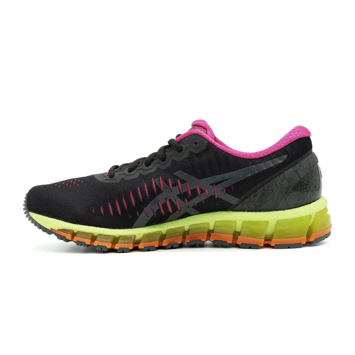 Chaussure de running Asics Gel-Quantum 360 gris et vert – vue 2