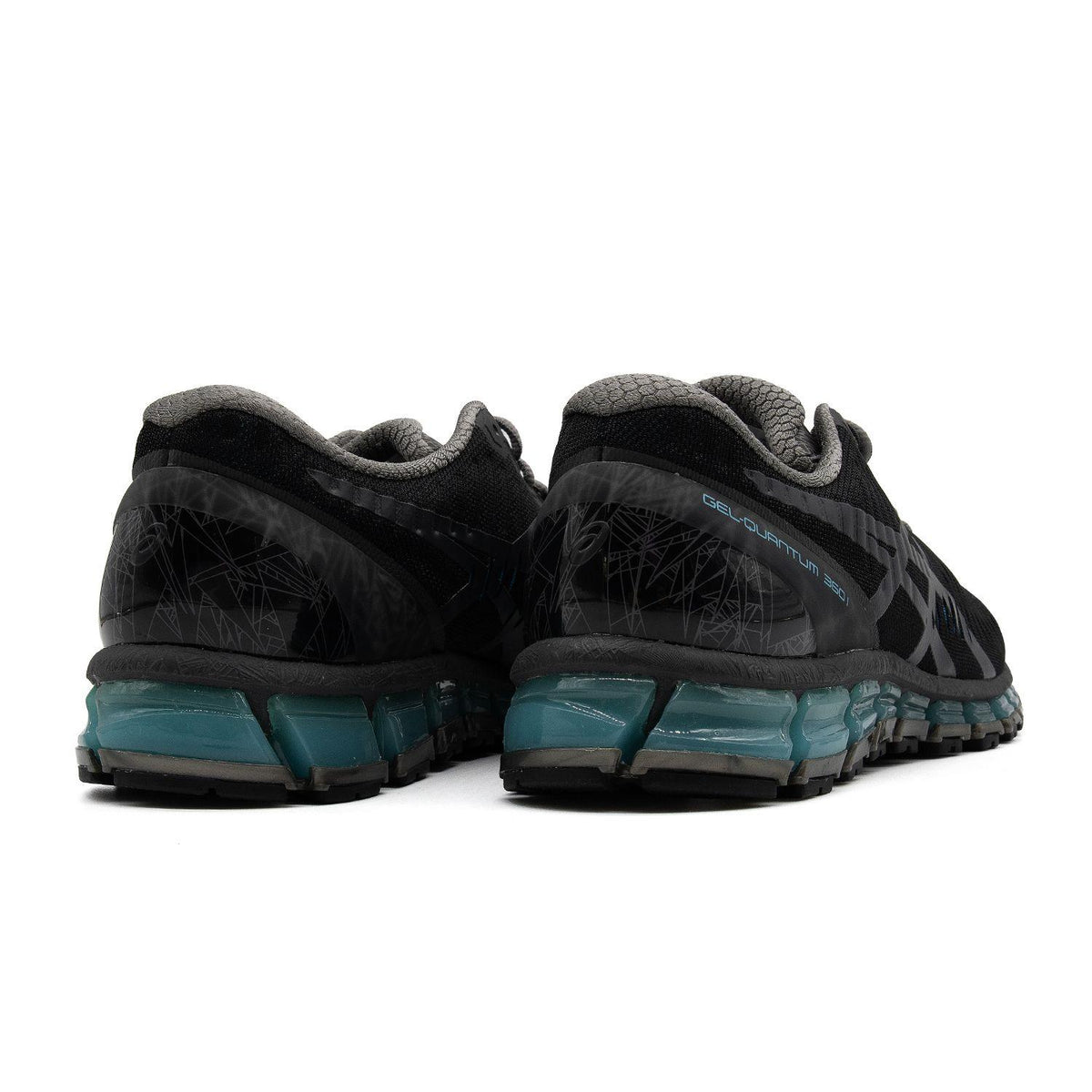 Chaussure de running Asics Gel-Quantum 360 noir et bleu – vue 4