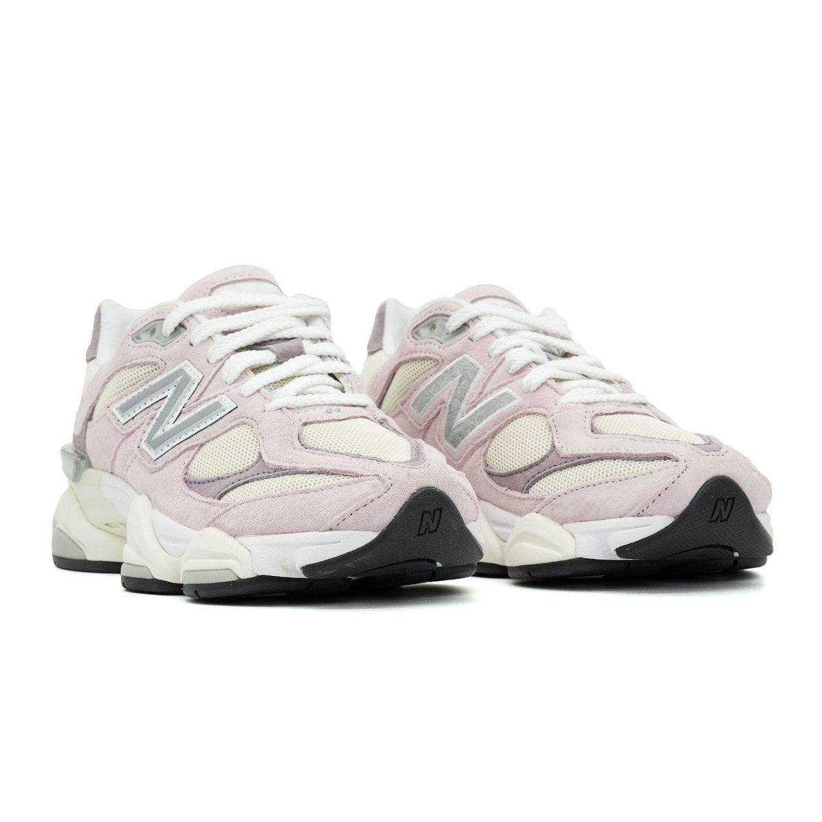 Sneakers New Balance 9060 rose et beige – vue 3