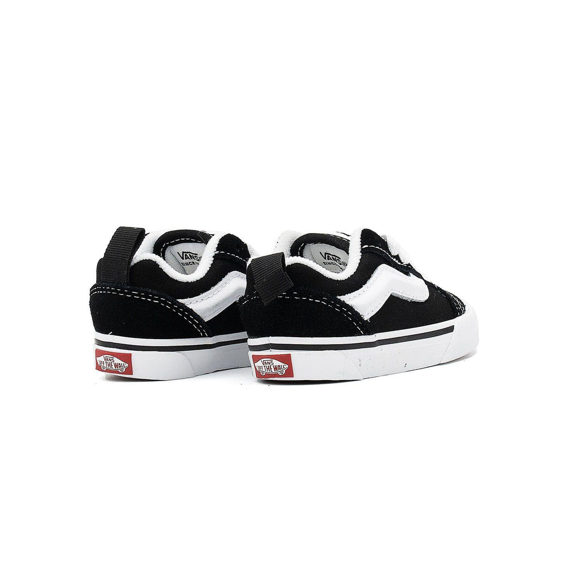 Sneakers Vans Knu Skool Elastic Lace Bébé noir et blanc – vue 4