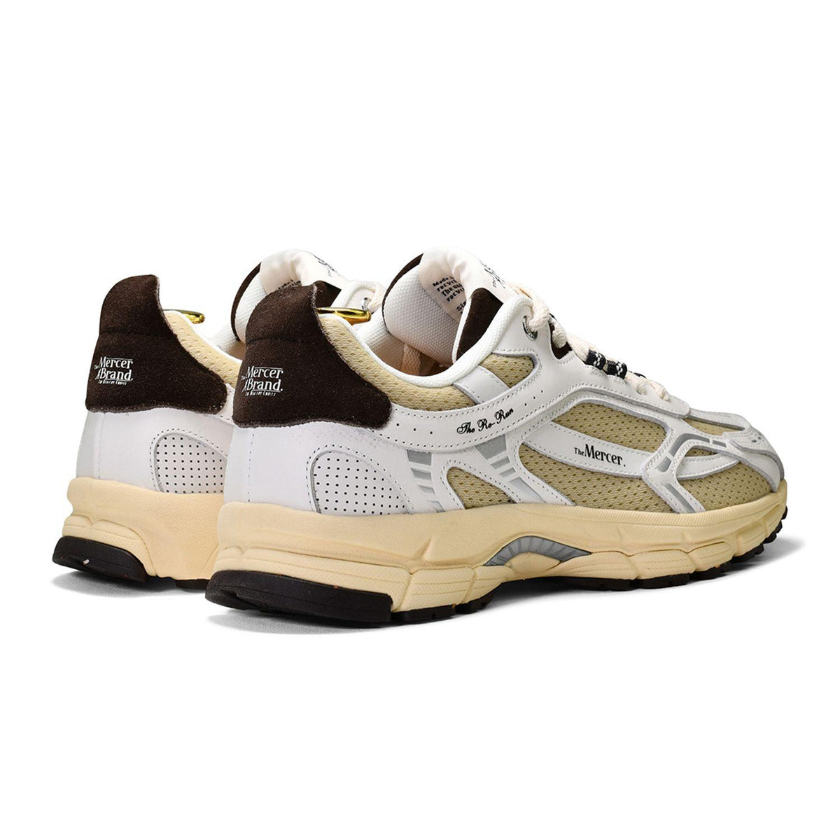 Sneakers The Mercer Re-Run Femme blanc et marron – vue 3