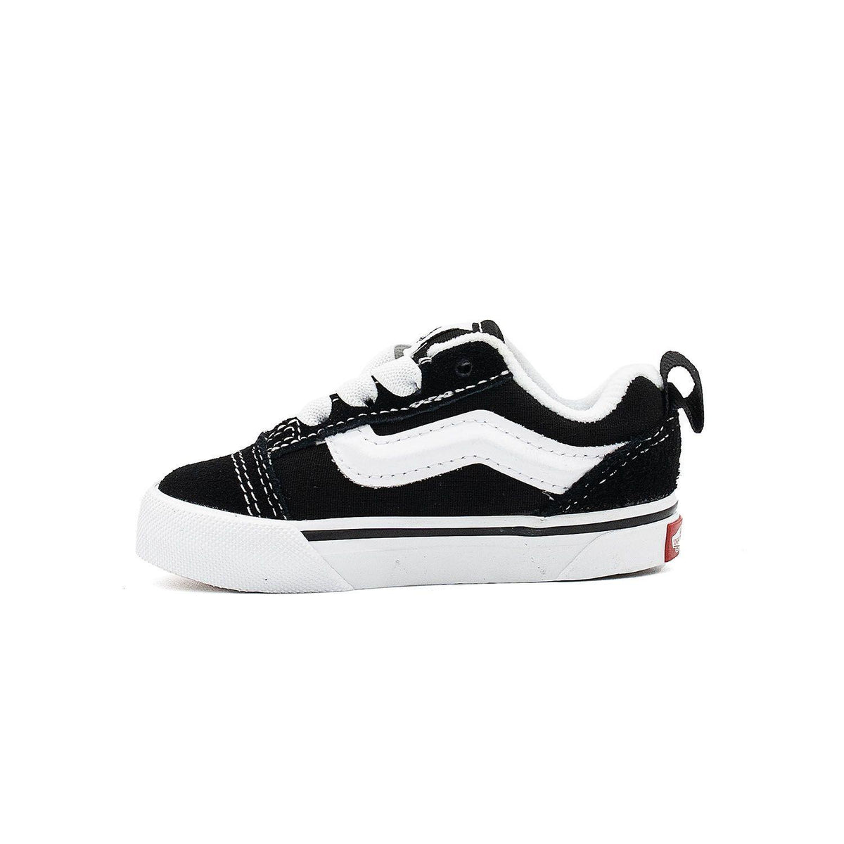 Sneakers Vans Knu Skool Elastic Lace Bébé noir et blanc – vue 2