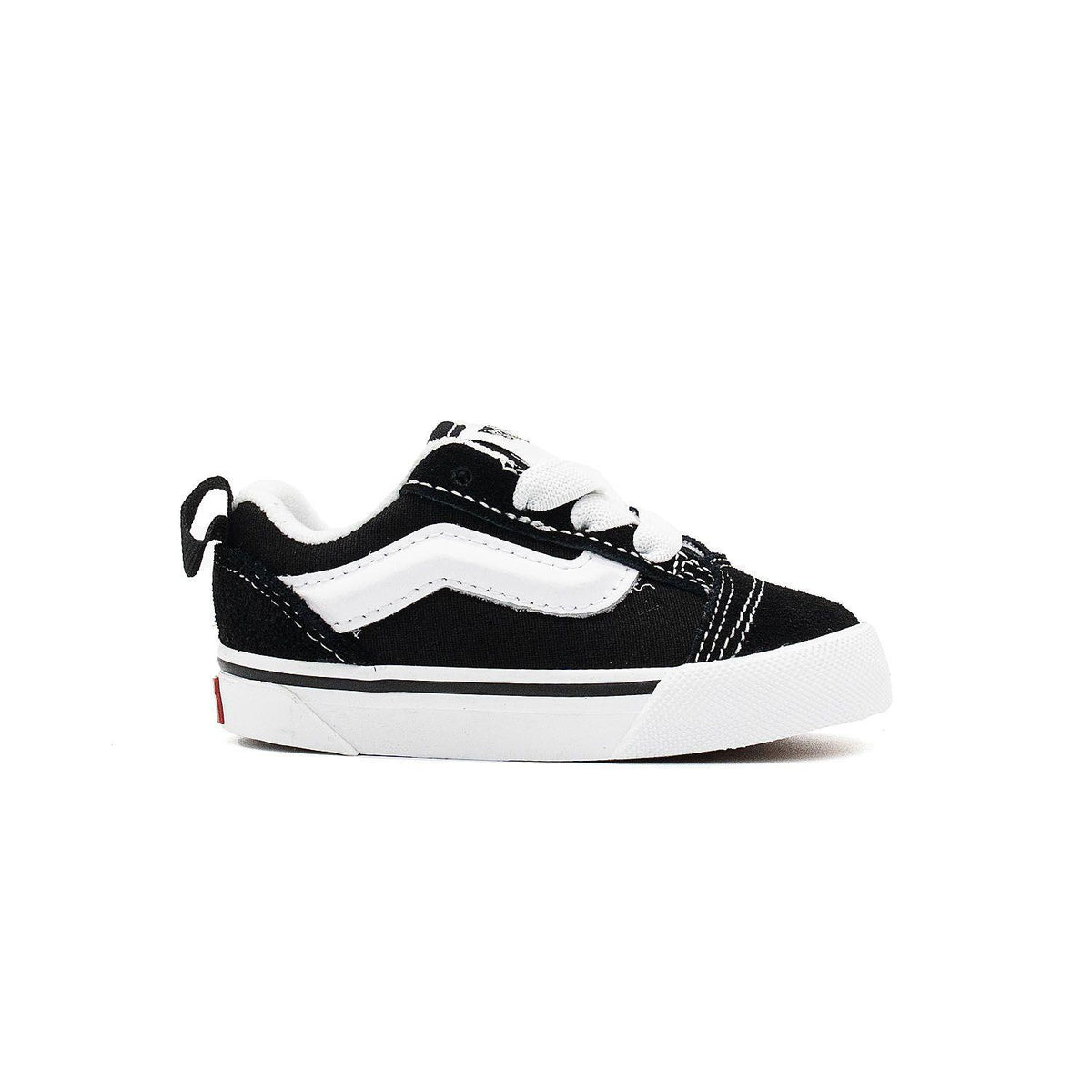 Sneakers Vans Knu Skool Elastic Lace Bébé noir et blanc – vue 1
