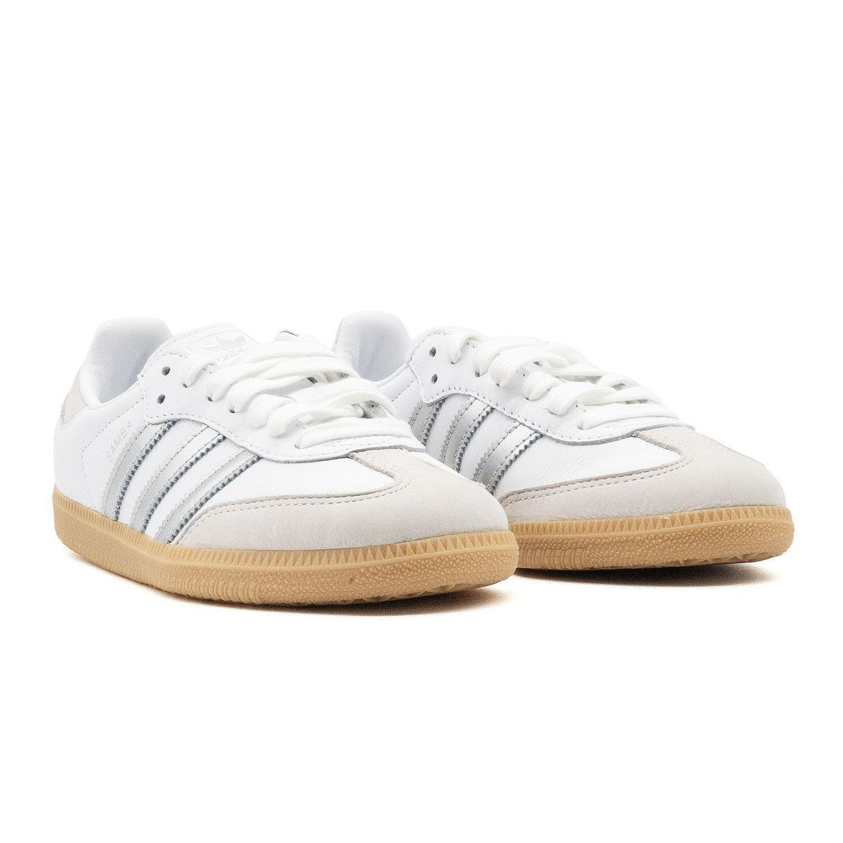 Sneakers Adidas Samba OG Femme blanc et argent – vue 3