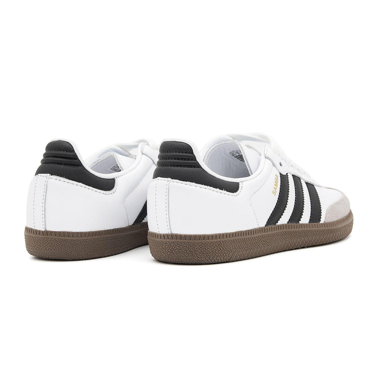 Sneakers Adidas Samba OG blanc et noir – vue 4