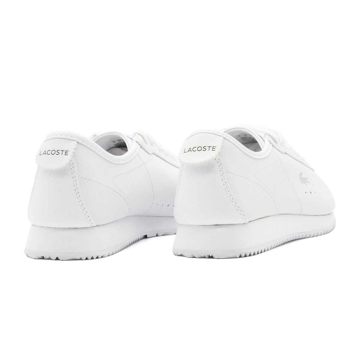 Sneakers Lacoste Club-Low écru et blanc – vue 4