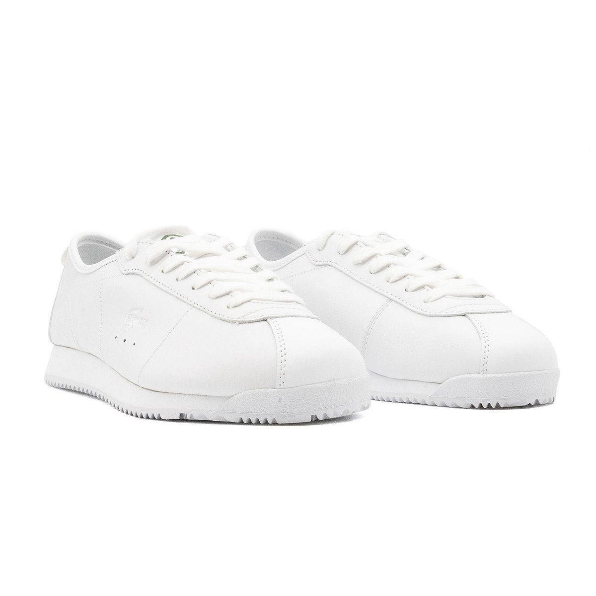 Sneakers Lacoste Club-Low écru et blanc – vue 3