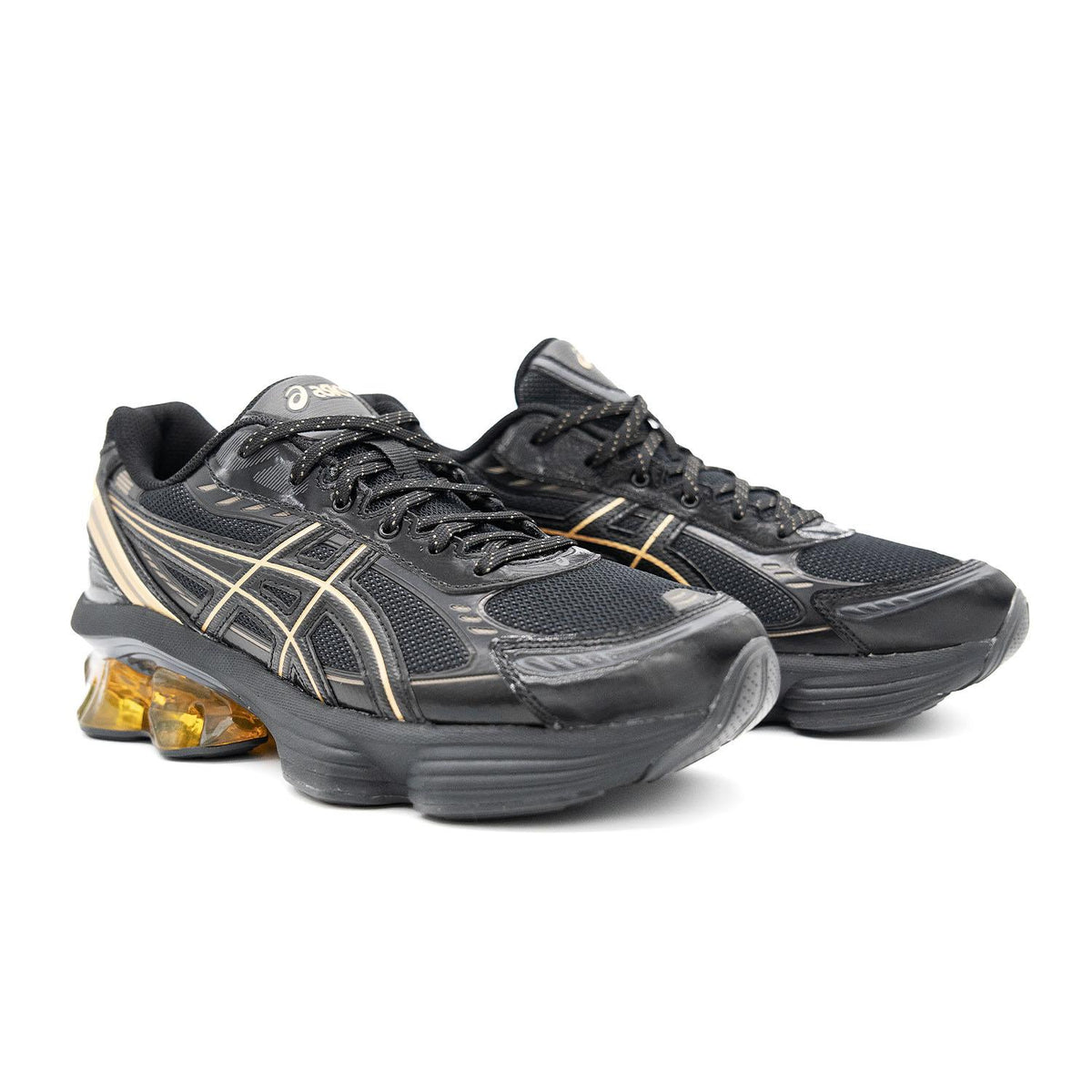 Chaussure de running Asics Gel-Kinetic Fluent noir et or – vue 3