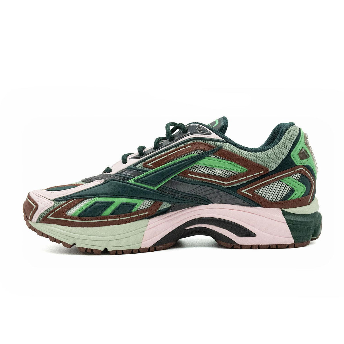 Chaussure de running Reebok Premier Road Ultra vert et marron – vue 3