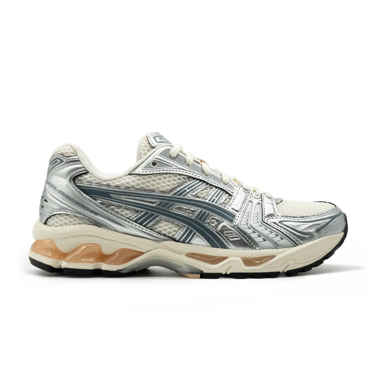 Chaussure de running Asics Gel-Kayano 14 Femme écru et gris – vue 1