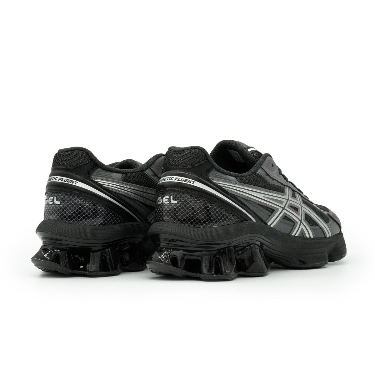 Chaussure de running Asics Gel-Kinetic Fluent gris et argent – vue 4