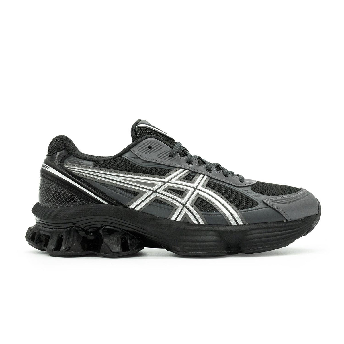 Chaussure de running Asics Gel-Kinetic Fluent gris et argent – vue 1