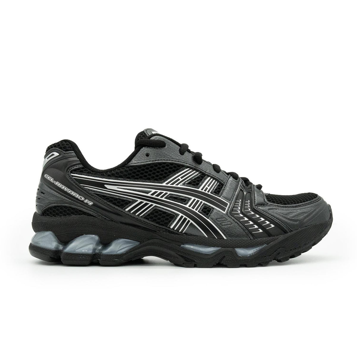 Chaussure de running Asics Gel-Kayano 14 noir et argent – vue 1