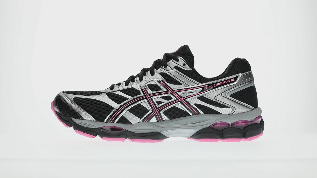 Chaussure de running Asics Gel-Cumulus 16 noir et rose – vue 6