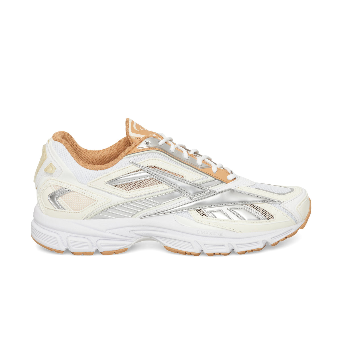 Chaussure de running Reebok Premier Road Ultra blanc et argent – vue de profil