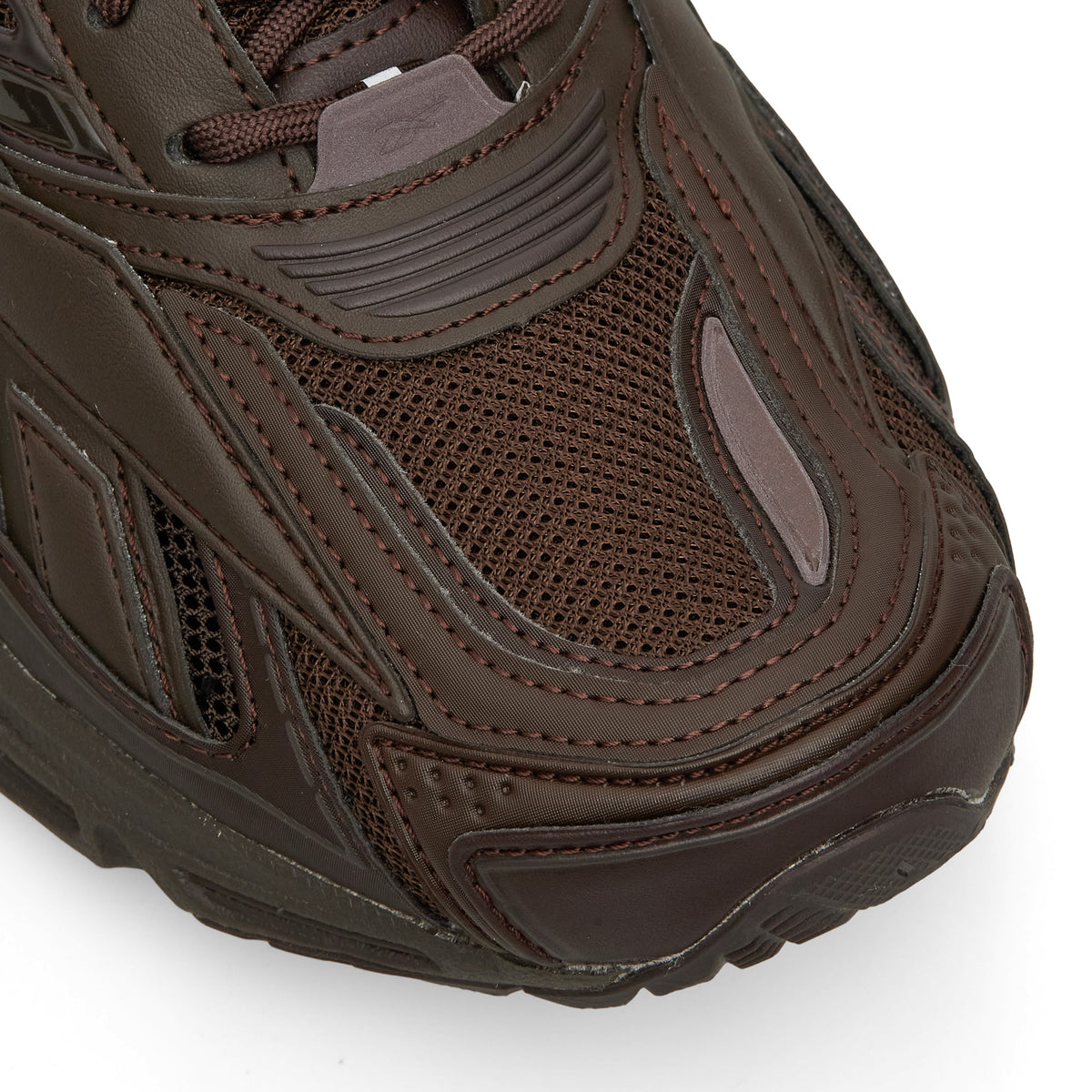 Chaussure de running Reebok Premier Road Ultra marron – détail de l'avant-pied