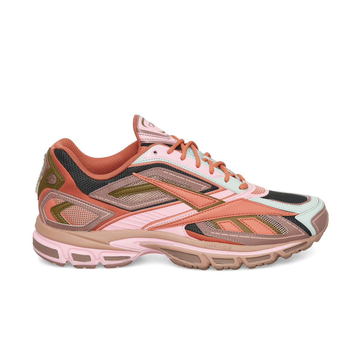 Chaussure de running Reebok Premier Road Ultra rouge et rose – vue de profil