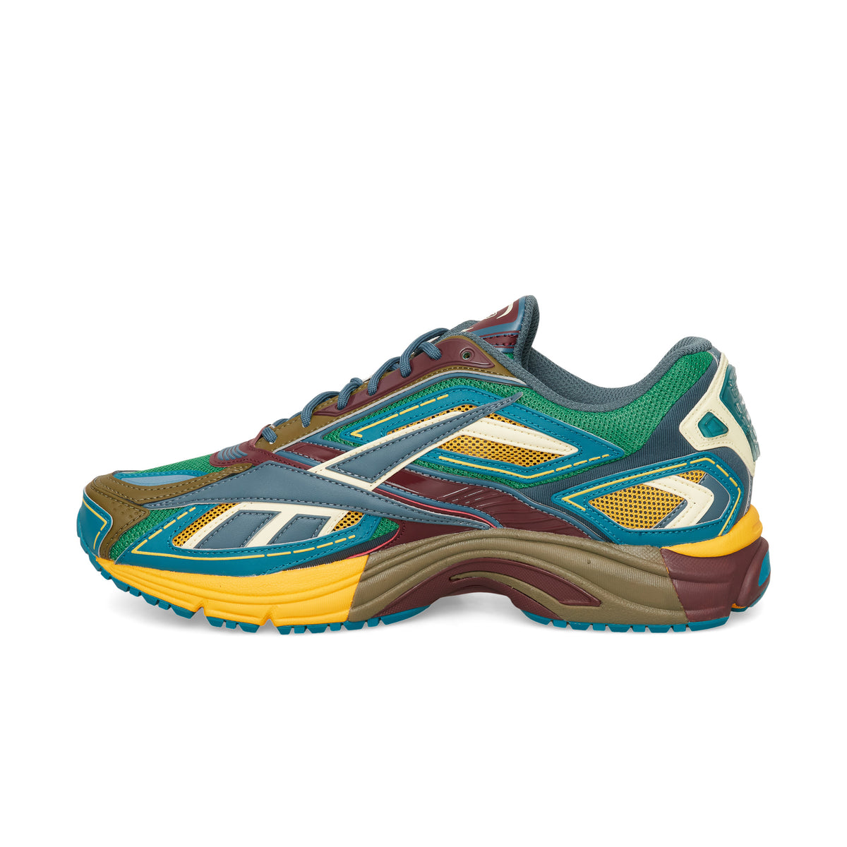 Chaussure de running Reebok Premier Road Ultra vert et bleu – profil intérieur