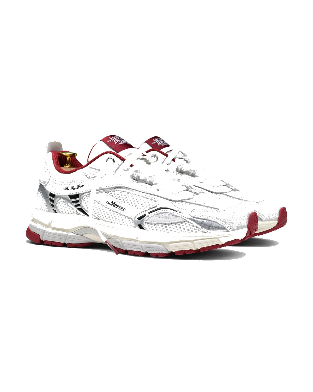 Sneakers The Mercer Re-Run blanc et argent – vue 2